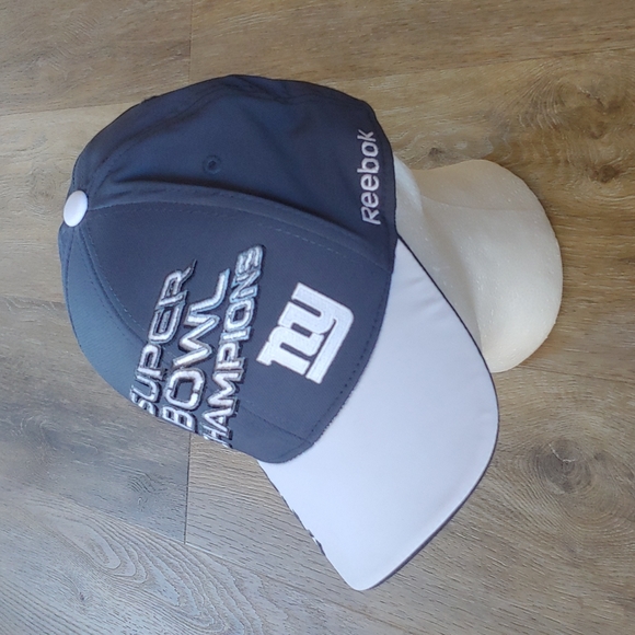 Reebok On Field Super Bowl 46 Champions New York Giants Flex Fit Cap Hat - Picture 1 of 8